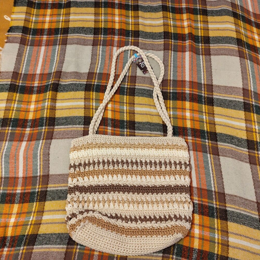 Croft Croft & Barrow Boho Crochet Shoulder Bag. EUC.